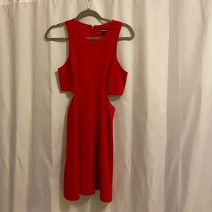 Express • Size 4• Red cutout dress